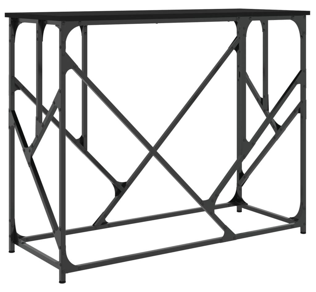 vidaXL Konsolentisch Schwarz 100x40x80 cm Holzwerkstoff