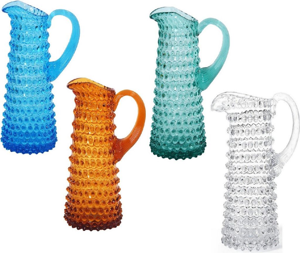 Glaskrug Bobbles 1000ml Klar