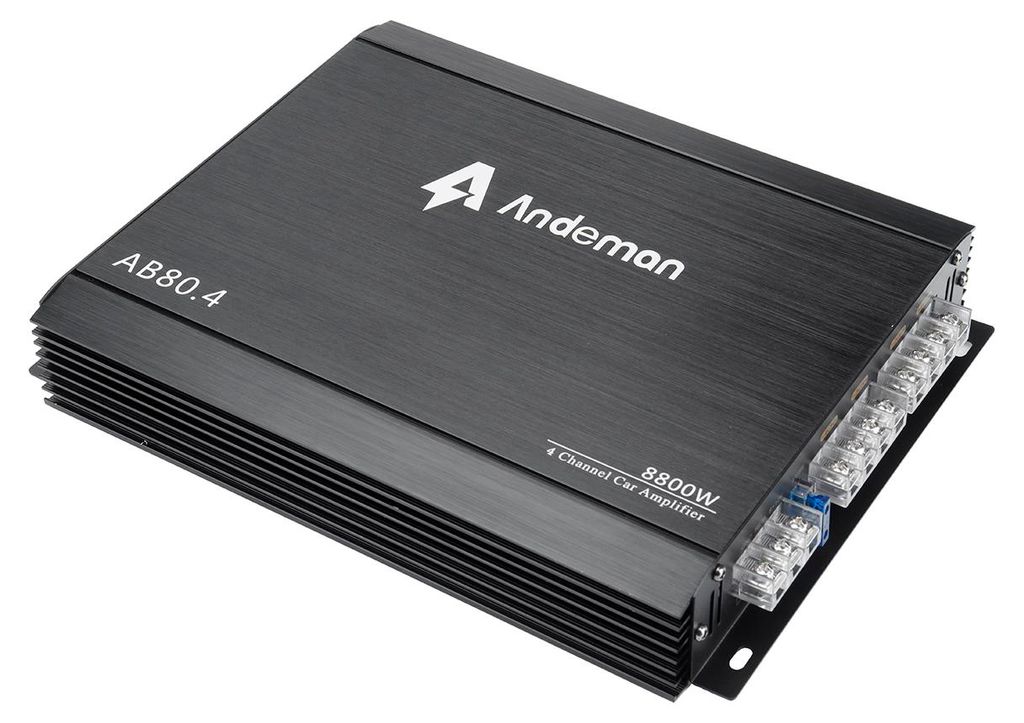 Andeman 4-kanálový zosilňovač do auta, 8800W Max, 12V-13,8V Obrázok produktu 