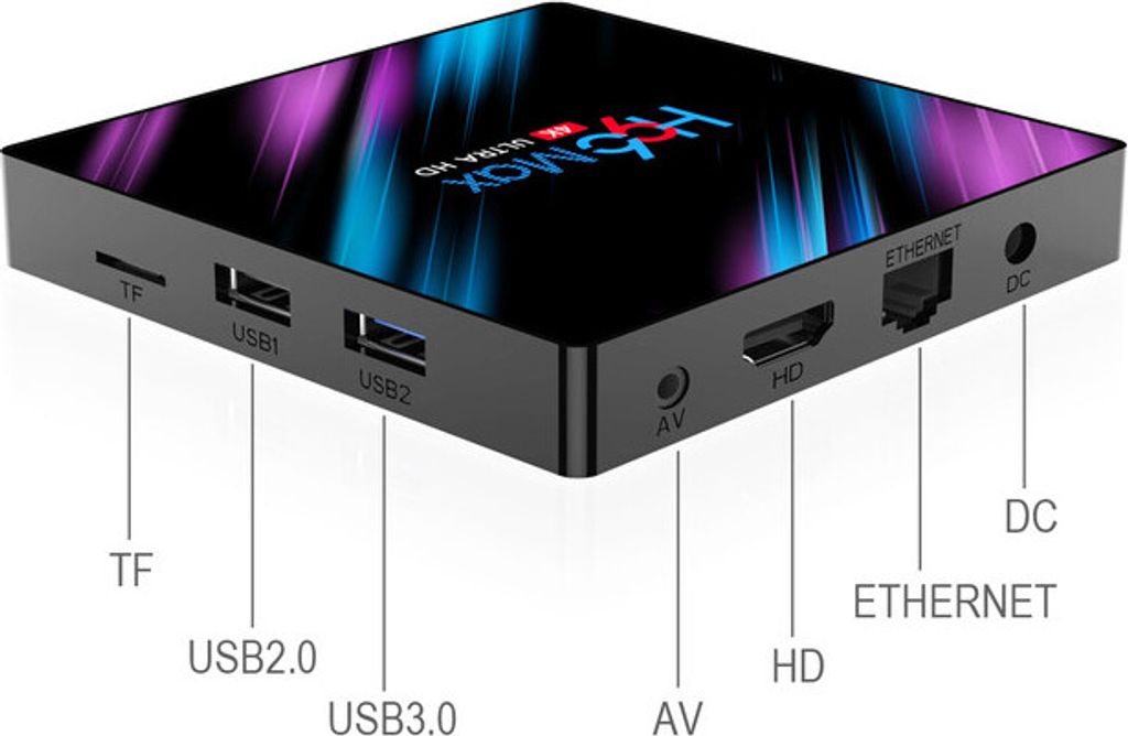 Android 10.0 TV-Box H96 Max-3318 RAM 16 GB ROM T8 PRO Media Produktbild 6