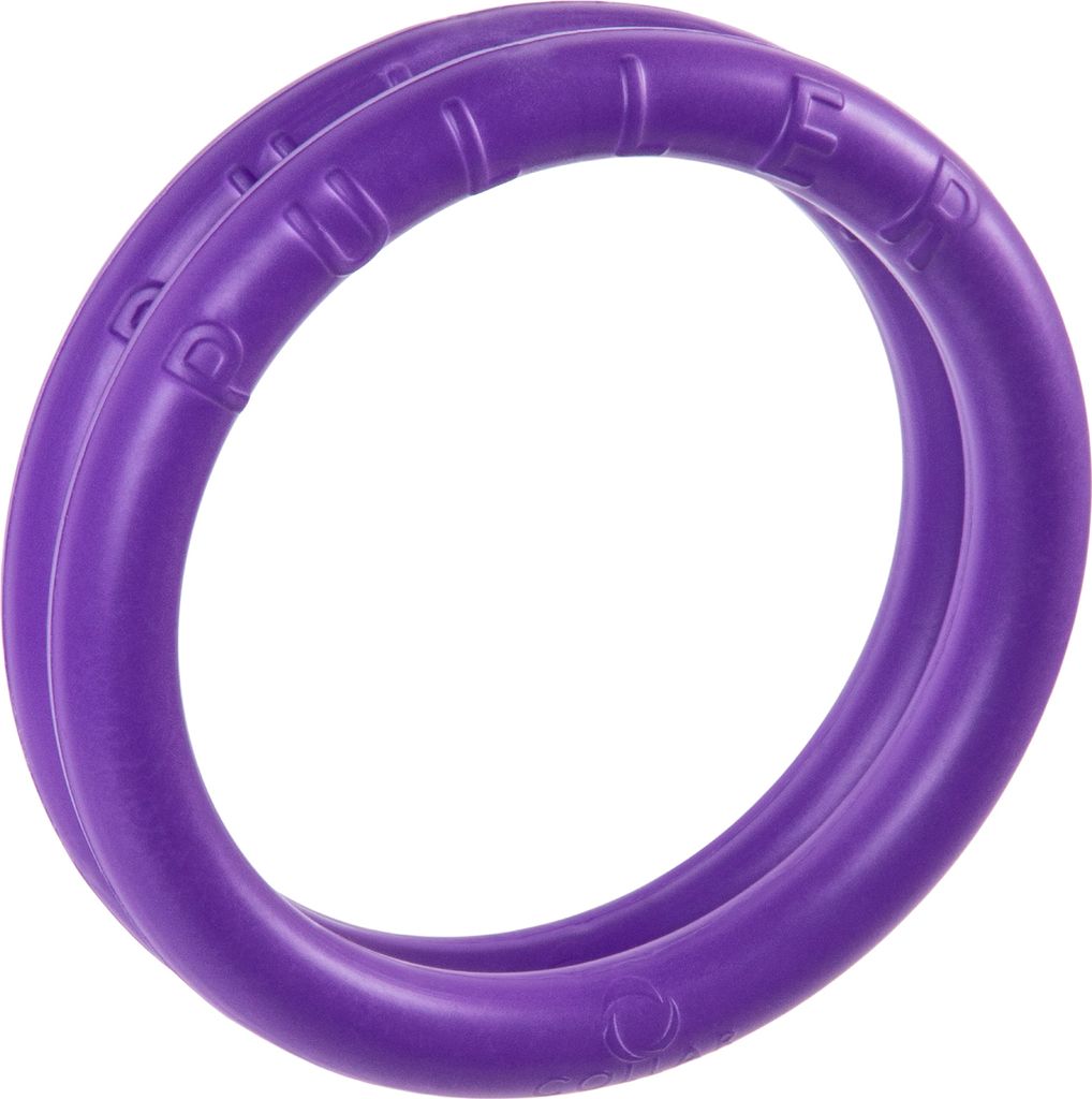 Puller MICRO, 2 Stück, 12,5x1,5 cm, Spielringe, Interaktives Spielzeug für Hunde,Wasserspielzeug, Fitnessgerät für Hunde, Wurfspielzeug