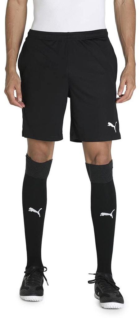 PUMA Herren teamrise Training Shorts, Black White, XL Produktbild 