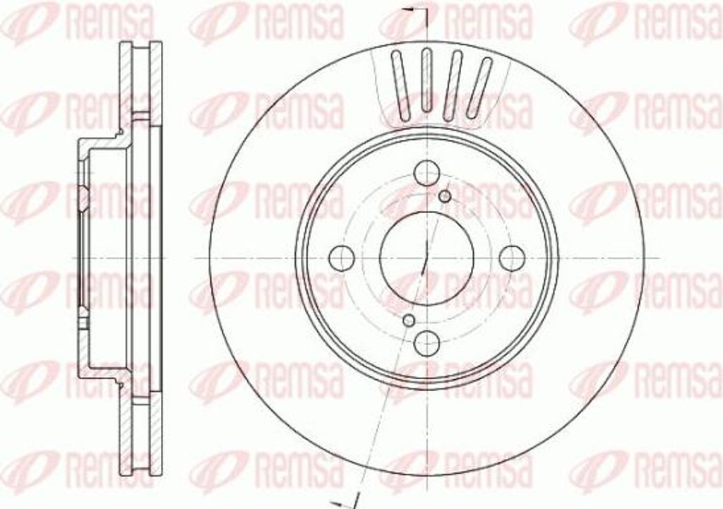 REMSA 6742.10 Bremsscheibe OE 4351202070 kompatibel mit Corolla