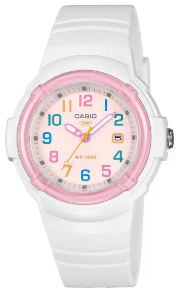 Casio Armbanduhr für Jungen und Mädchen, Modell ty569490, Rosa und Weiß
