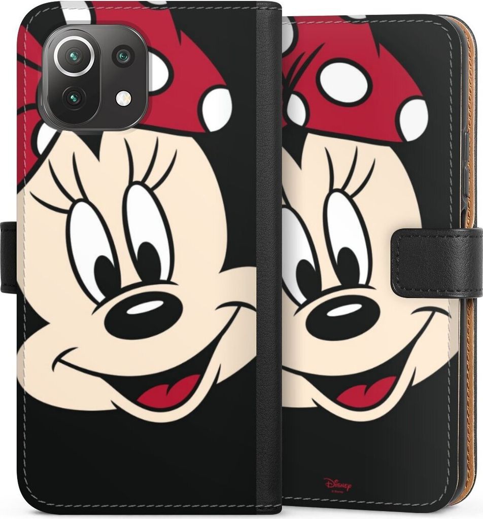DeinDesign Klapphülle für Xiaomi Mi 11 Lite 5G NE Handytasche Lederhülle Tasche Disney Minnie Mouse Offizielles Lizenzprodukt