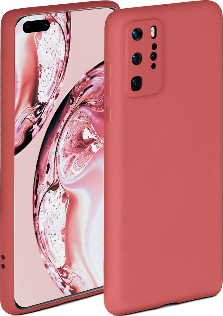 Soft-Case für Huawei P40 Pro, Farbe:Sonnenuntergangsrot