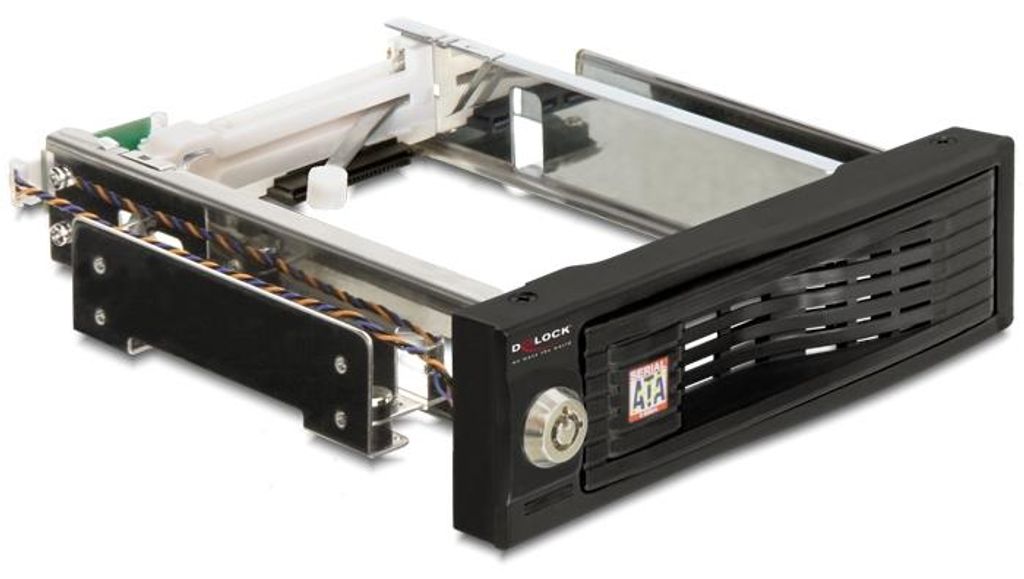 DELOCK Cadre amovible 1x 3,5" SATA HDD dans baie 5,25" sw Image du produit 