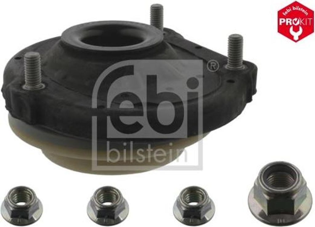FEBI BILSTEIN 38206 Reparatursatz, Federbein-Domlager OE 1609274780 kompatibel mit Nemo, Fiorino, Grande Punto, Linea, Qubo, Bipper