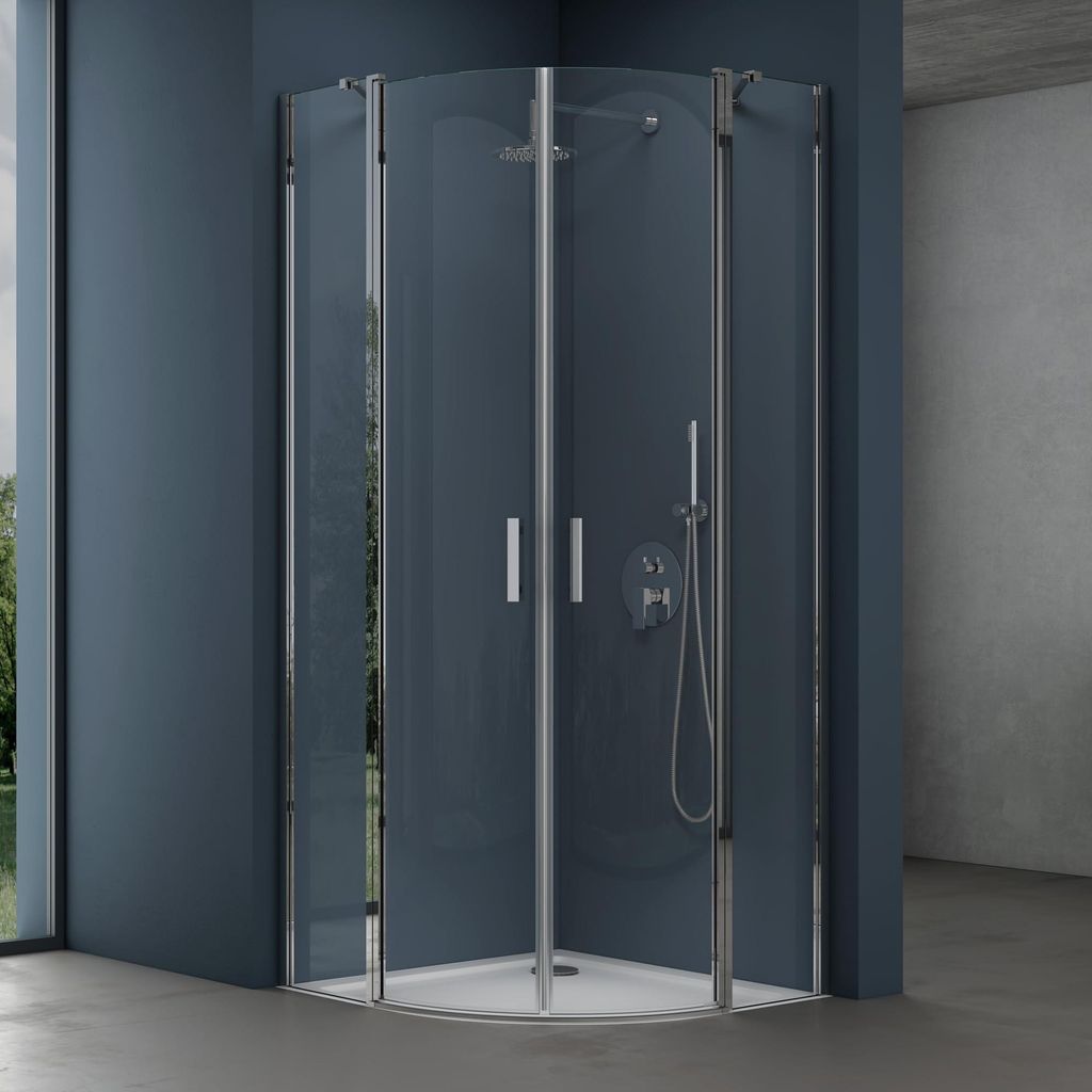 doporro Cabine de Douche Pare-Douche Douche en Quart de Image du produit 