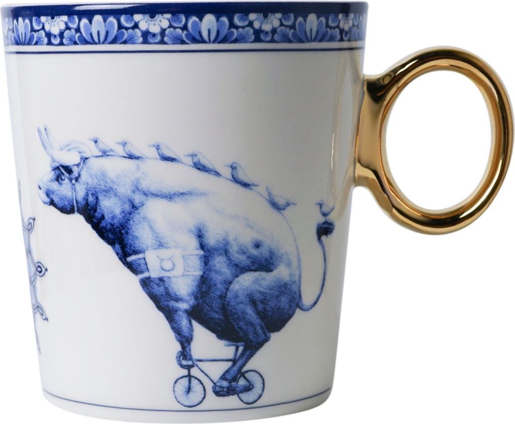 Heinen Delfts Blauw - RH1006 - Tasse, Sternzeichen, Stier, Keramik, 300ml