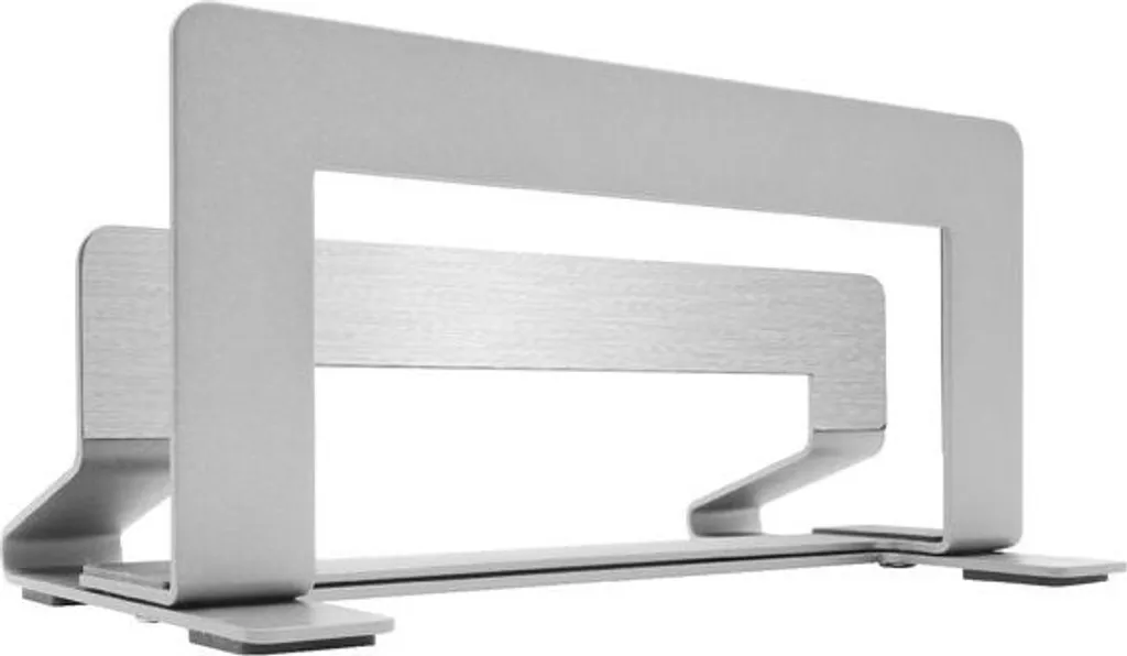 Macally Support Vertical en Aluminium Argent avec Largeur Ajustable - 4