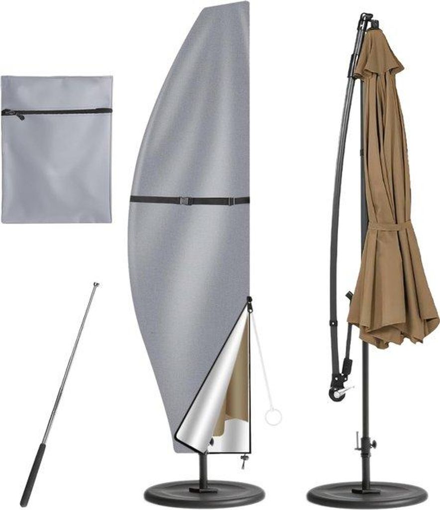 Wasserdichte Terrassenschirmhülle für Offset-Schirm 2-3m