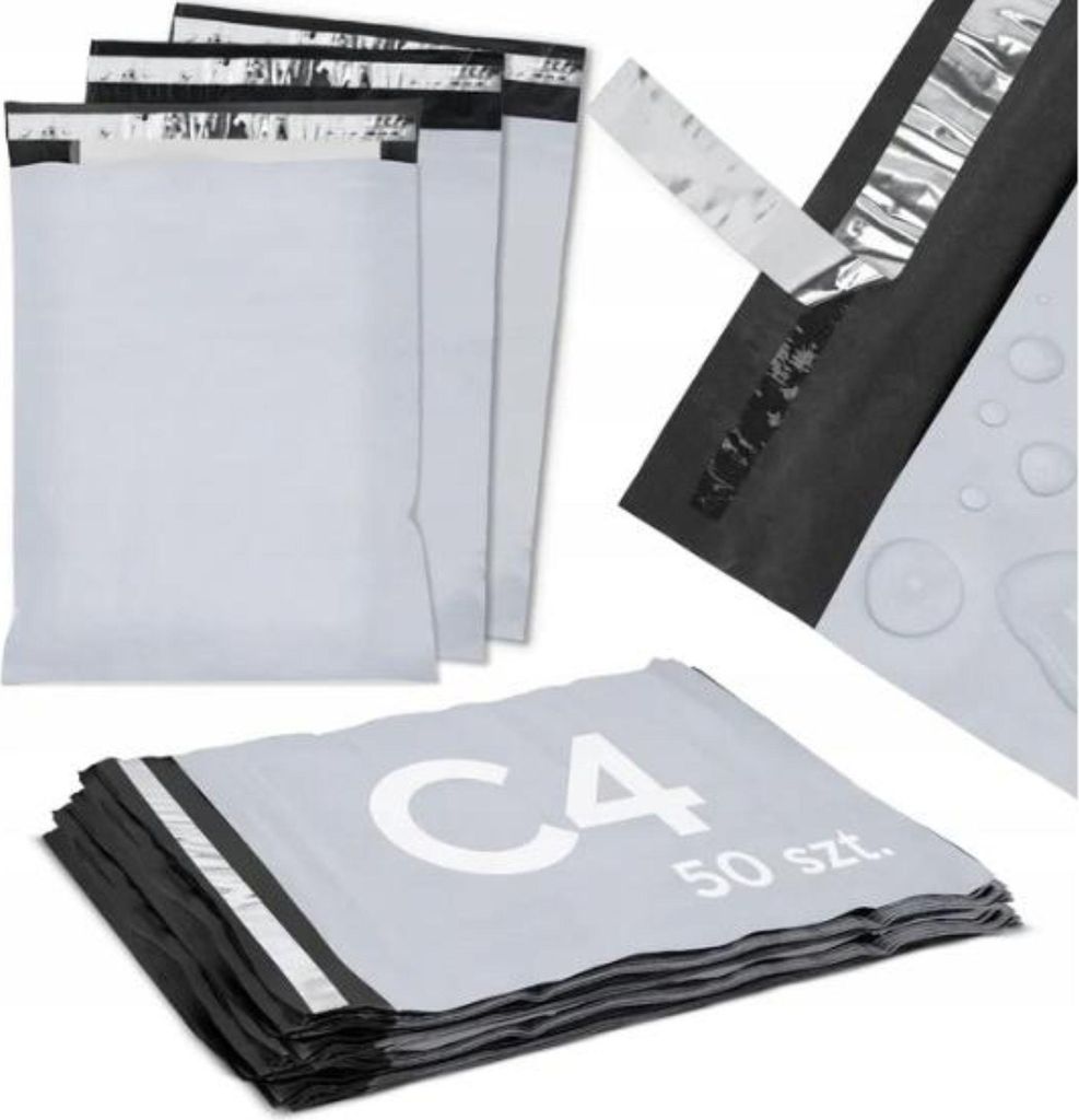 Kurier-Versandtaschen - 240x325 mm - 50 Stück - Folienversandtaschen - Große Folienumschläge