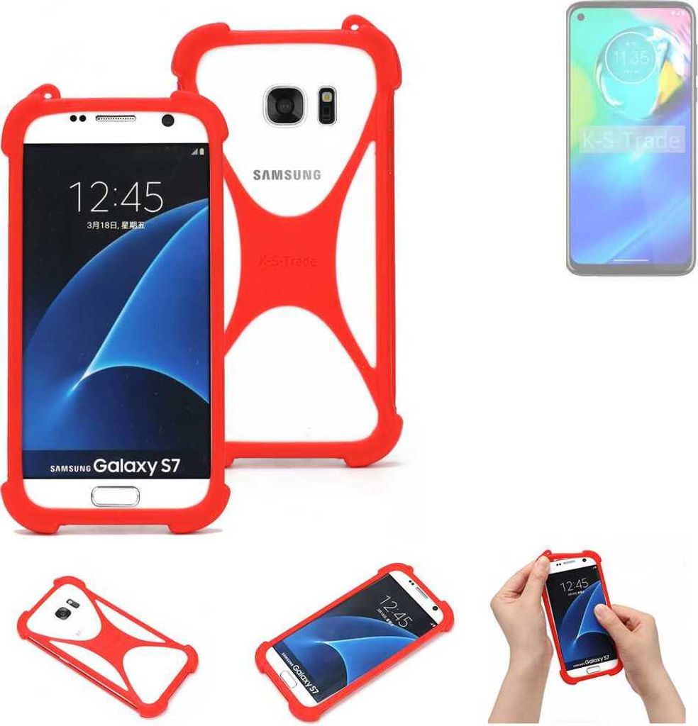 K-S-Trade Handy-Hülle kompatibel mit Motorola Moto G Power 5G Schutz-Hülle Bumper Silikon Schutz Hülle Cover Case Silikoncase Silikonbumper TPU