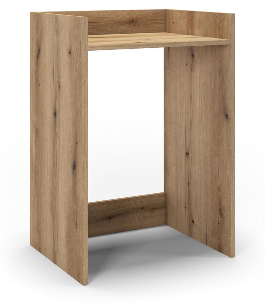 regalik Waschmaschinenumbauschrank mit Sperrholz und Ablage – Waschmaschinen und Trockner Schrank 90x65x54 cm - Waschmaschinenschrank mit Regalbo...