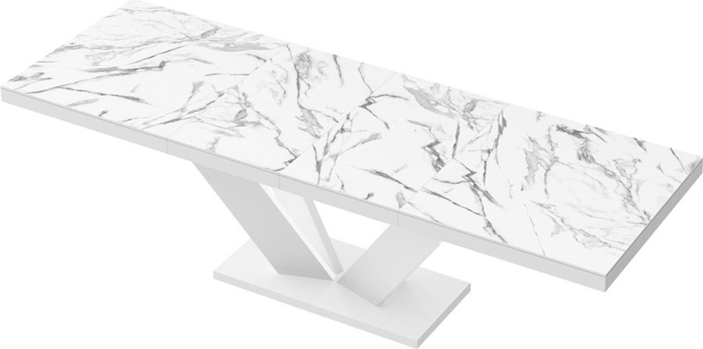 Design Esstisch Tisch HEU-111 Hochglanz ausziehbar 160 bis 256 cm