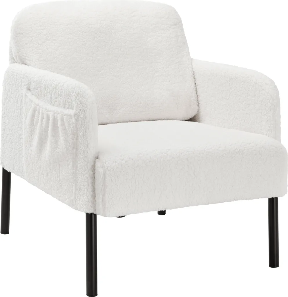 Petit Fauteuil d'Appoint Blanc pour Optimiser le Confort du Salon