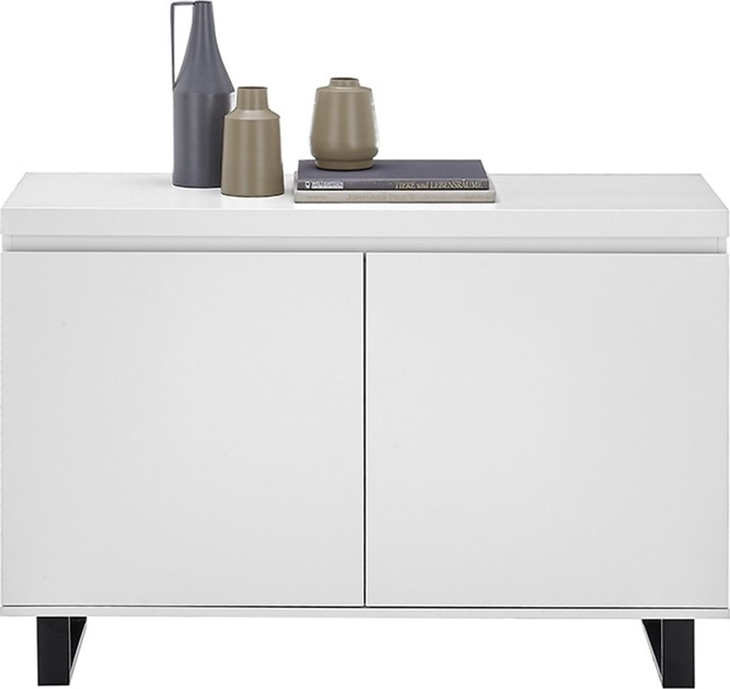 Kommode >AUSTIN< in modern white, HWP - 111x74x40cm Produktbild 