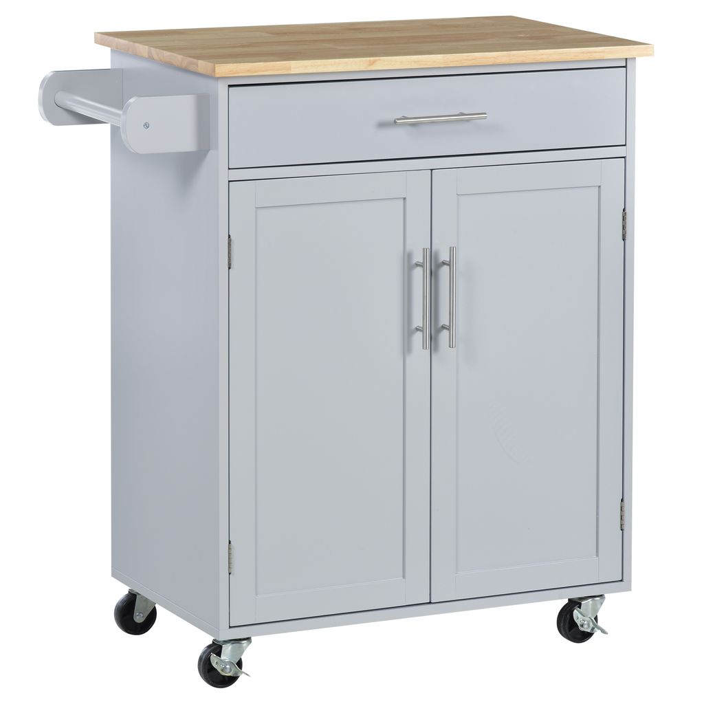 HOMCOM Desserte de cuisine sur roulettes chariot de service Image du produit 