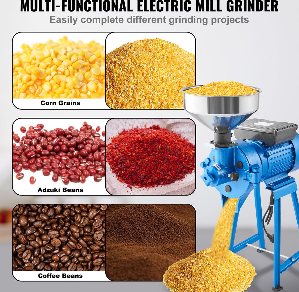 Getreidemühle, Edelstahl Gerstenmühlen Brecher Malzmühle für das Brauen von Gerste, Weizen, Malz, Reis, Trauben, Nüsse, mit 2 Edelstahl Roller