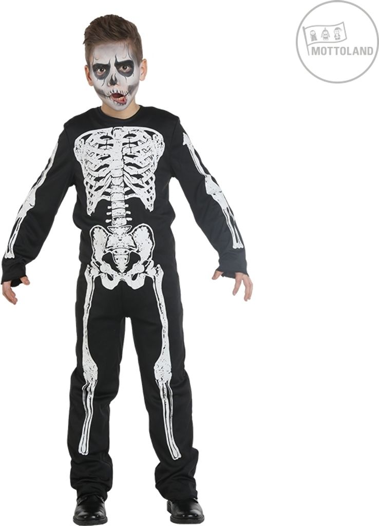 Overall Skelett Boy Halloween Kostüm, Groesse:116