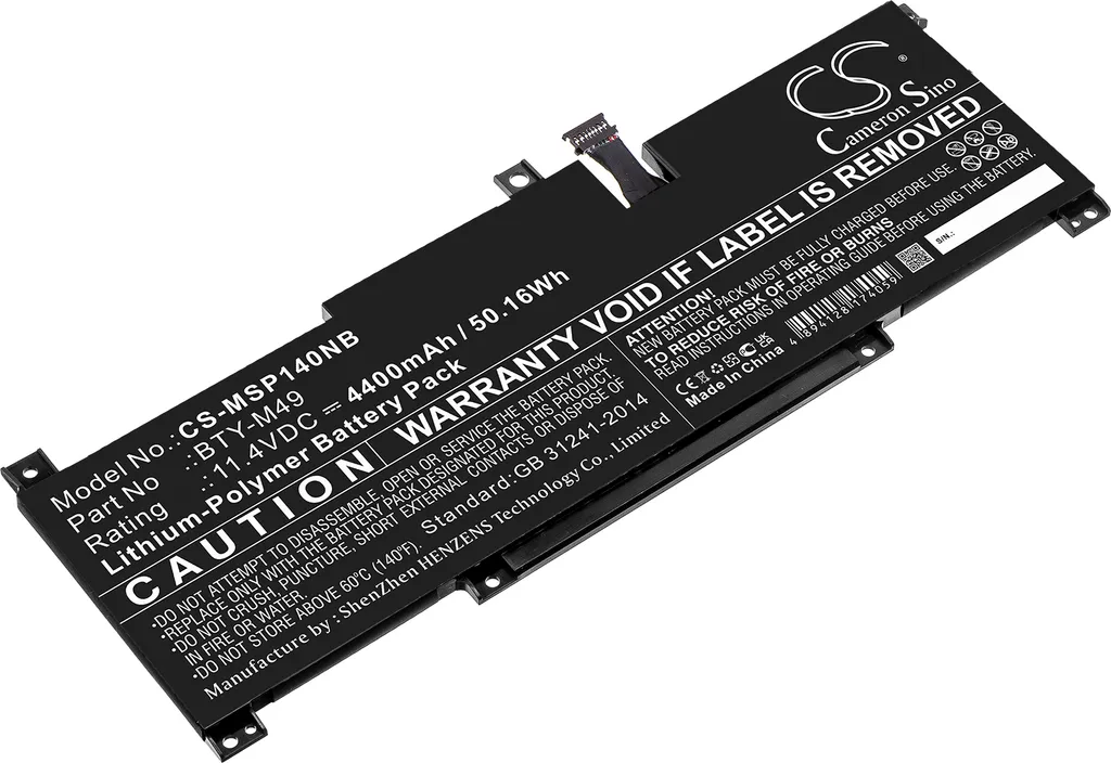 TECHTEK Batteria notebook compatibile con [MSI] GSP14, Modern 14 B10M(MS-14D1), Modern 14 B10RAS(MS-14D1), Modern 14 B10RASW-053FR, Modern 14 B10RASW