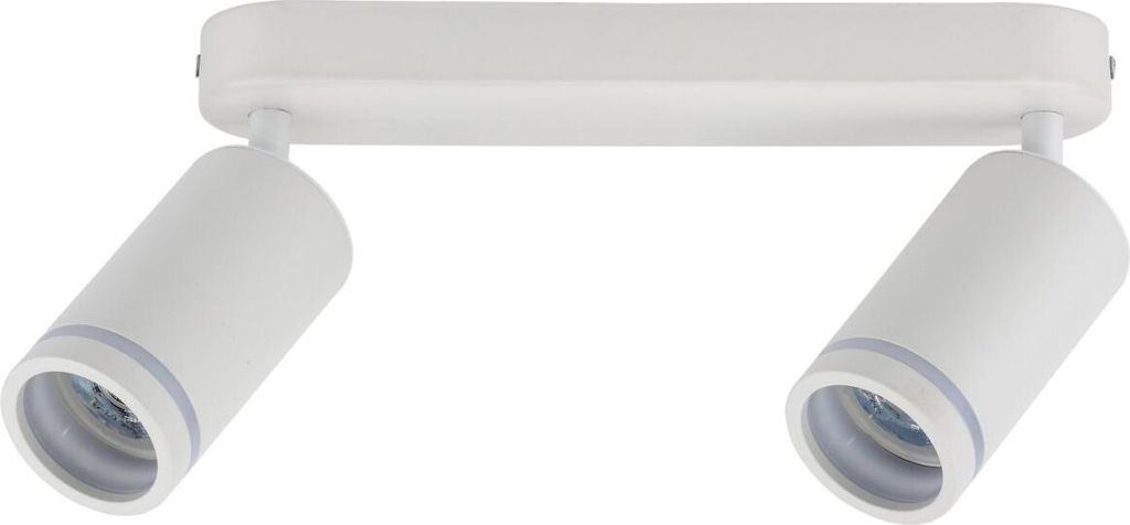 Deckenspot Metall verstellbar Weiß GU10 2-flammig länglich Modern Spot Lampe Decke