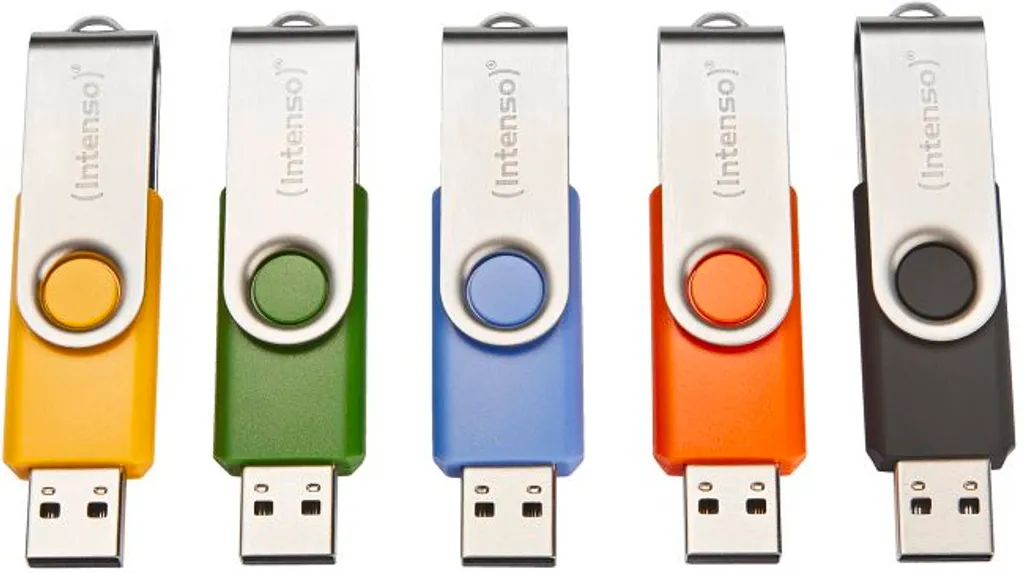 Chiavetta USB 8GB Intenso Basic: Colora i Tuoi Ricordi Digitali