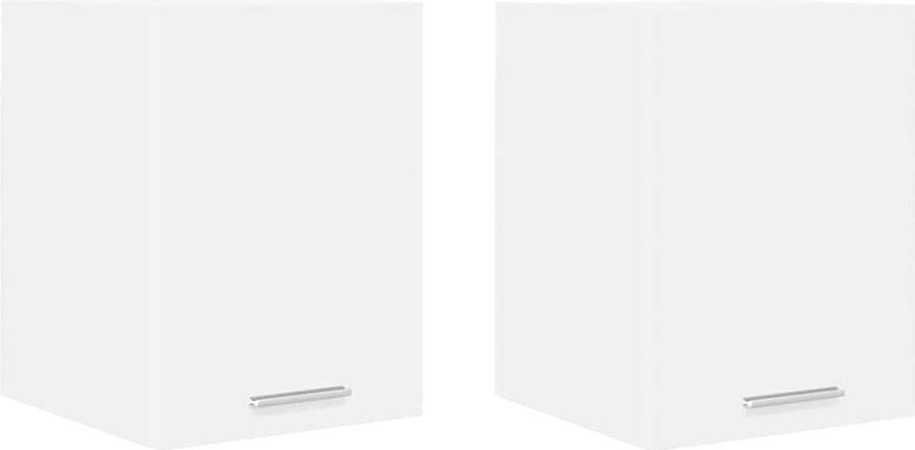 Hängeschrank mit Tür 2 pcs Weiß 30 x 31 x 40 cm Holzwerkstoff