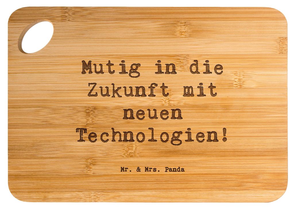 Mr. & Mrs. Panda Holzbrett Spruch Neuen Technologien Produktbild 