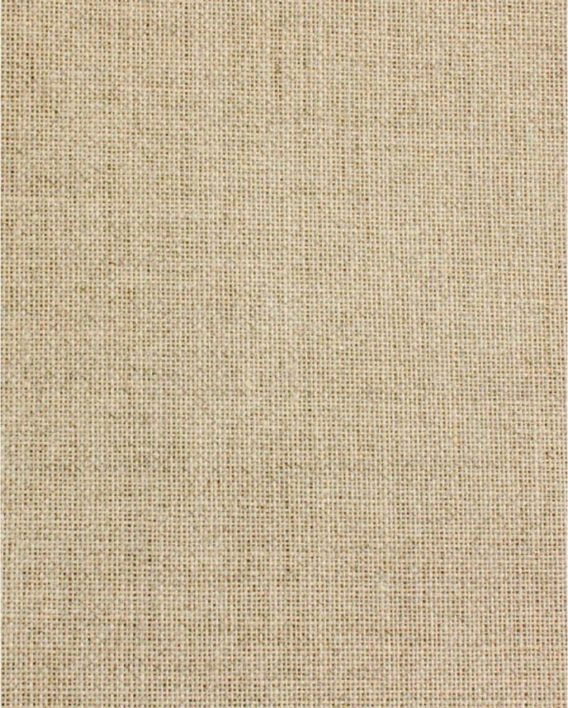 Zählstoff Permin Leinen Precut 28 ct. 076 Farbe 01 Natur, Handarbeitsstoff aus 100% Leinen für Stickerei 46x46 cm