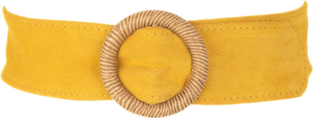 Tamaris Damengürtel - 160095 Ledergürtel Racine in Curry (Länge: 130cm)--