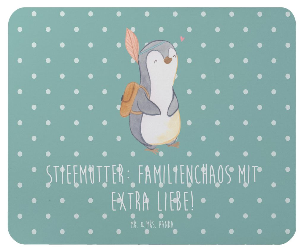 Mr. & Mrs. Panda Mousepad Stiefmutter Liebe - Meeresbrise - Geschenk, mausteppich, Mauspad, Familie, Freude, notebook, Mouse Pad, Stiefkind, comput...