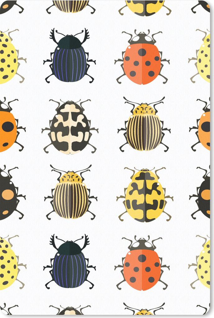 MuchoWow Mauspad Mousepad Käfer - Insekten - Gestaltung 40x60 cm - Mousepads - Maus Mat - Pad - Mausunterlage - Schreibtisch Accesoire