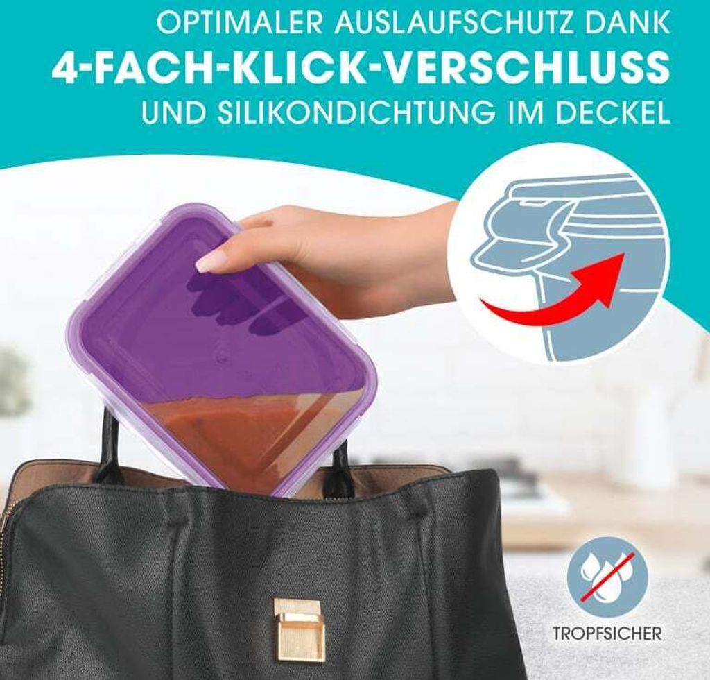 GOURMETmaxx Frischhaltedosen Klick-it 18er Set BPA-freie Produktbild 4