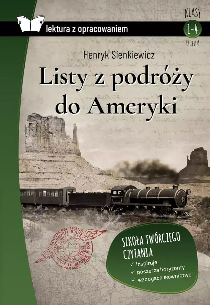 Listy z podróży do Ameryki Lektura z opracowaniem - Henryk Sienkiewicz (Lektüren für Jugendliche auf Polnisch)