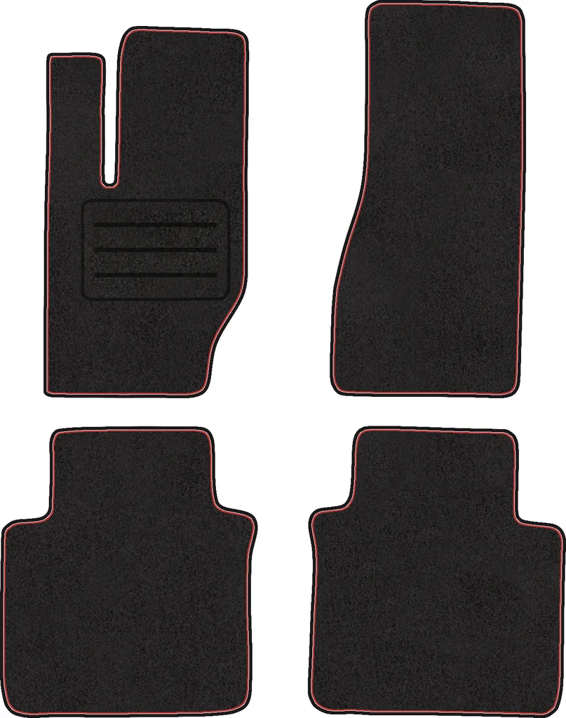Set di tappetini in velluto per JEEP COMMANDER (2005 - 2010) 4 pezzi - Nuovi - ROSSI - 2
