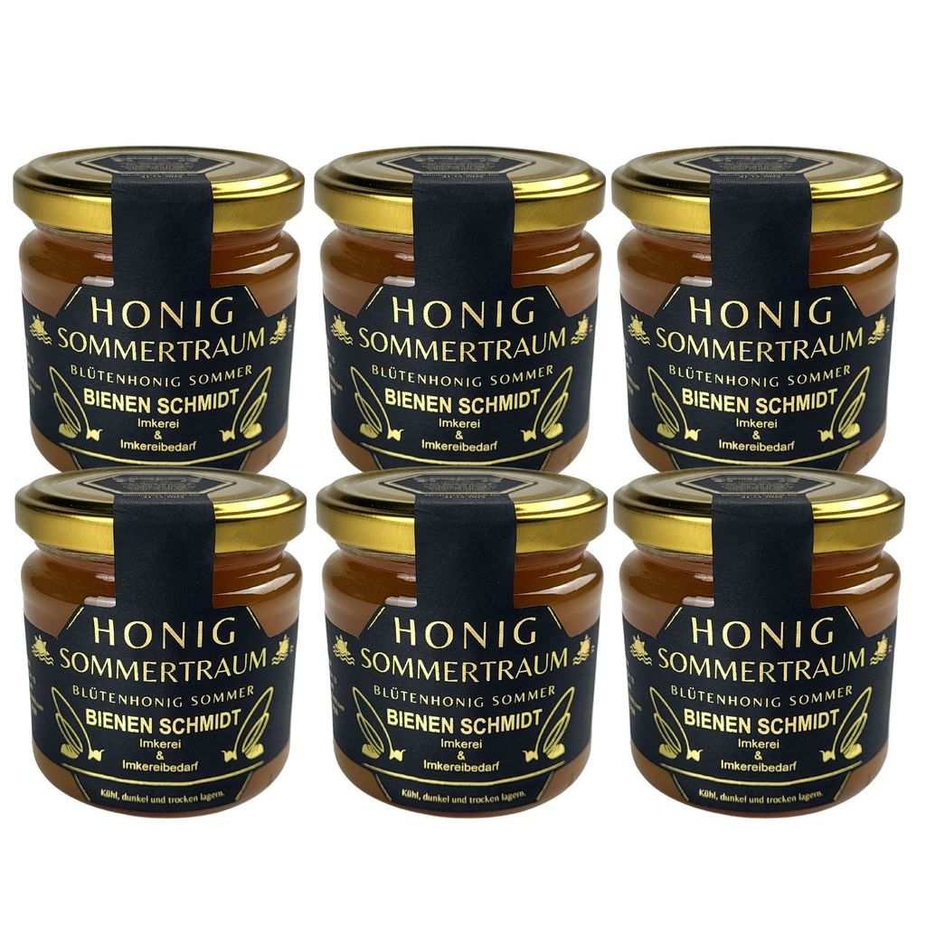6x Original Deutscher Honig Sommerblütenhonig "Sommertraum" Produktbild 