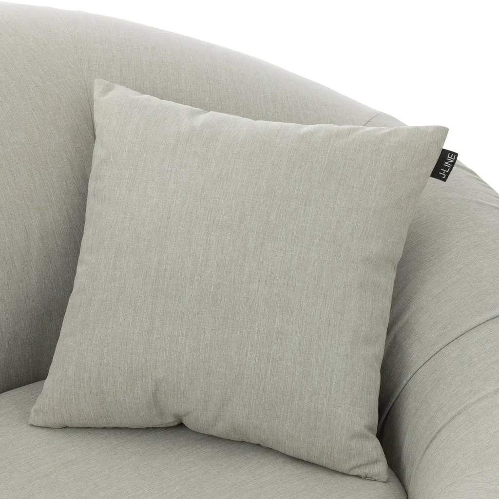 Coussin de jardin gris J-Line pour mobilier de terrasse et balcon - 5