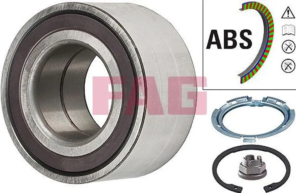 Kit roulement de roue FAG 713 6309 90 pour Logan - Qualité OE 6001547686