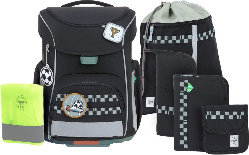 Lässig School Set Slim Unique Black 7-teilig Schulranzenset Produktbild 