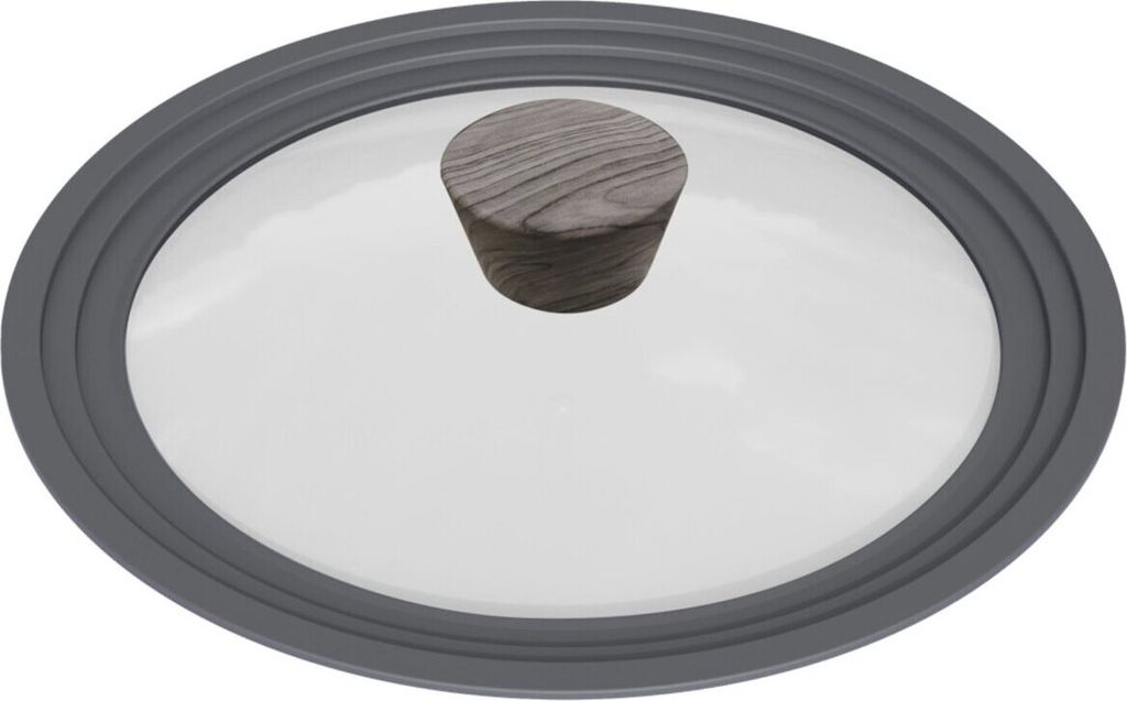 Topfdeckel aus Glas Universaldeckel ergonomischer Griff in Produktbild 