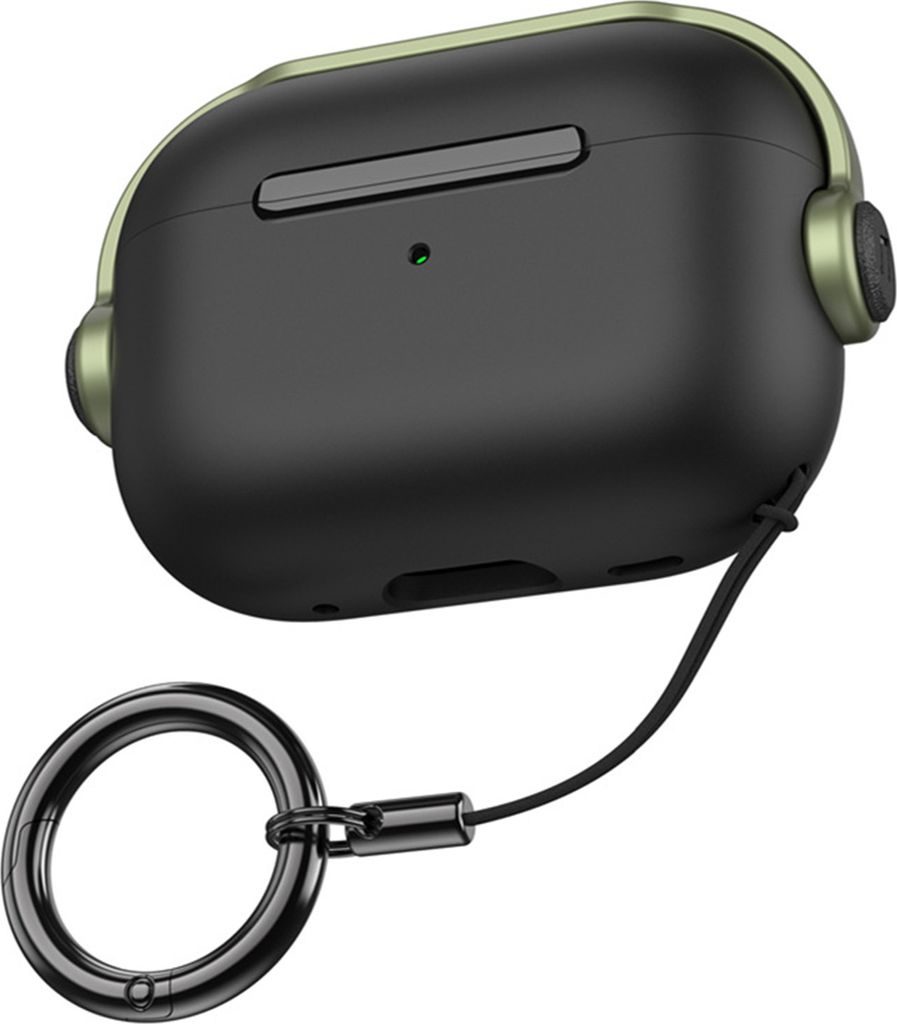 Kopfhörerabdeckung Stoßdicht anti-drop kratzfeste ölfestes staubdes Griff -Grün Schwarz-Größen: Für AirPods Pro2