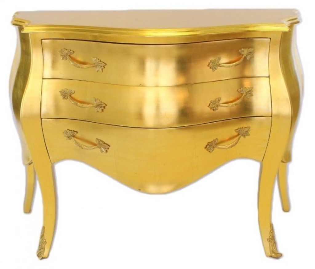 Casa Padrino Barock Kommode Gold 120 cm - Handgefertigt aus Produktbild 