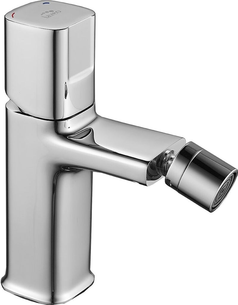 Freistehende Bidetarmatur mit Stopfen LAVEO Tores Chrom Produktbild 