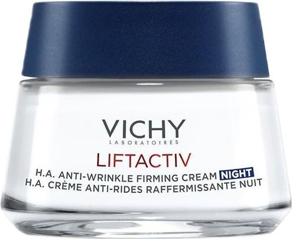 A jar of Vichy Liftactiv Night Cream.