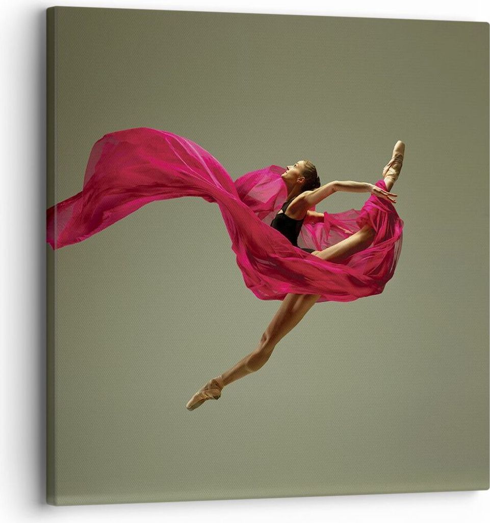 Bild auf Leinwand - Leinwandbild - Einteilig - Tänzer Ballett Künstler - 30x30cm - Wand Bild - Wanddeko - Wandbilder - Leinwanddruck - Bilder - W...