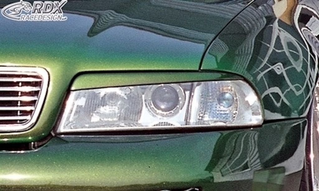 RDX SCHEINWERFERBLENDEN SET Böser Blick für AUDI A4 B5 2/99- Facelift Racedesign