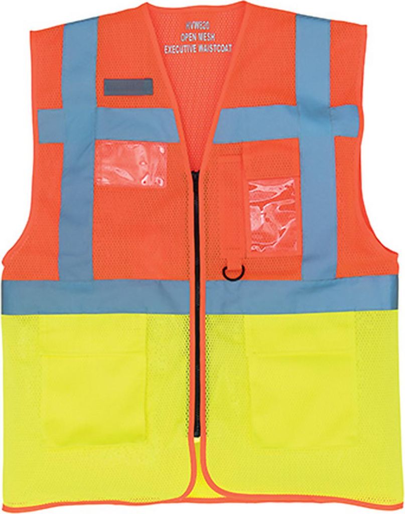 YOKO Hi-Vis Top Cool Recycled Open Mesh Executive Waist