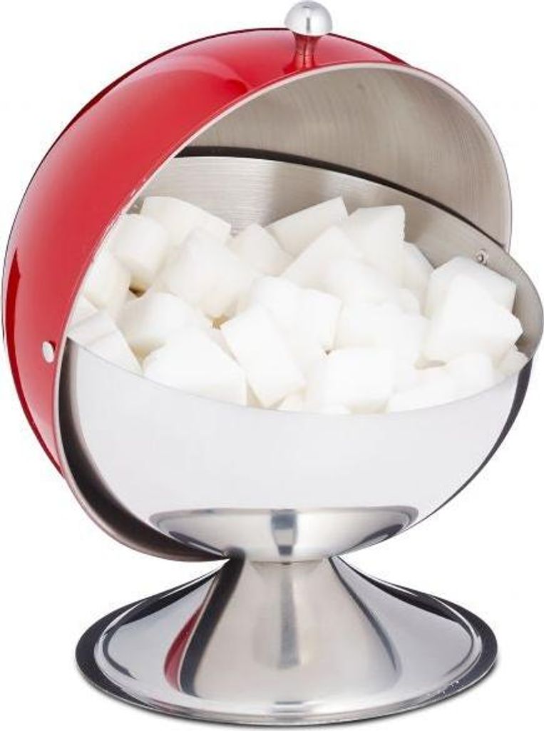 Zuckerdose aus Edelstahl